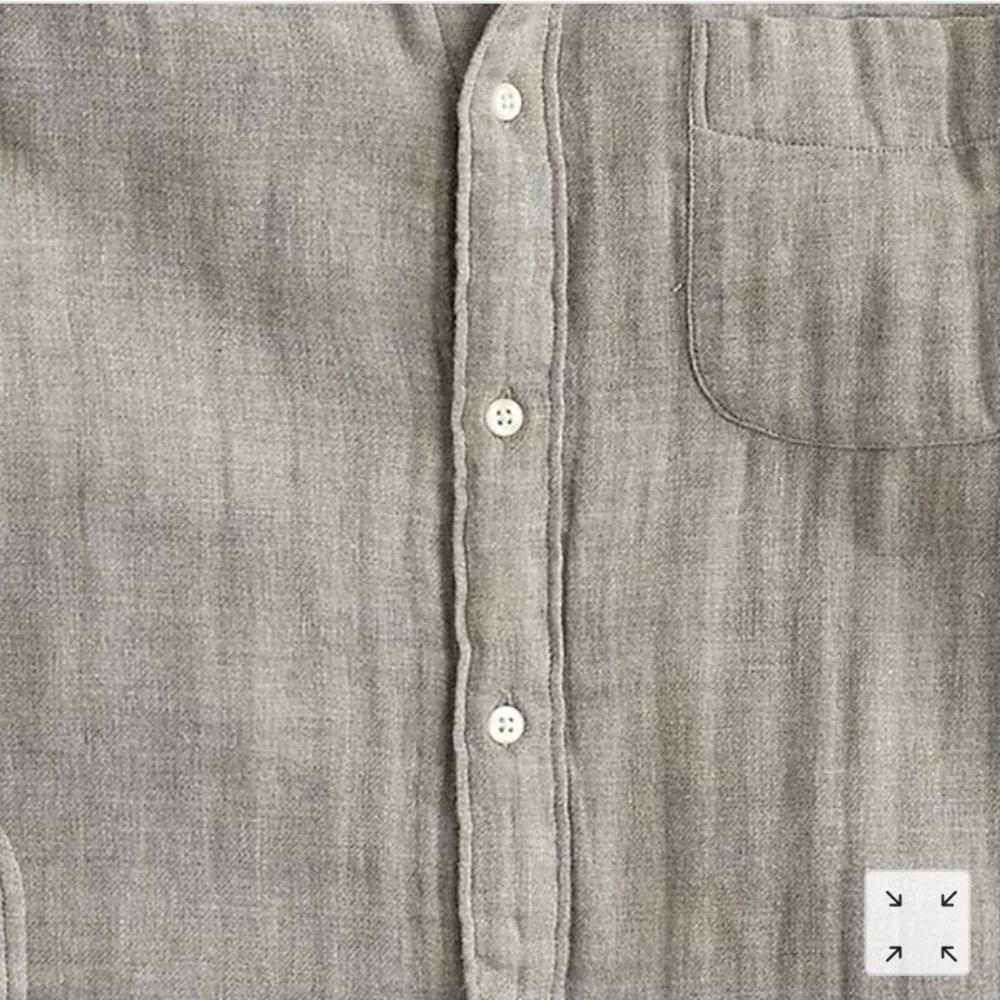 J. Crew Men's Small Slim Fit Double Weave Shirt - Picture 3 of 9